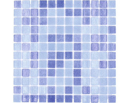 Mosaïque de piscine VP1158PUR bleu 31.6x31.6 cm Mosaïque en verre, carrée