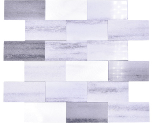 Vinyl Mosaik Selbstklebend SAM 5SW59 grau 28.8x29.4 cm Mosaikfliesen aus Naturstein