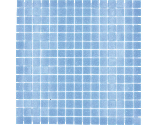 Mosaïque de piscine GM A 31P bleu 32.7x30.5 cm Mosaïque en verre avec pierres carrées