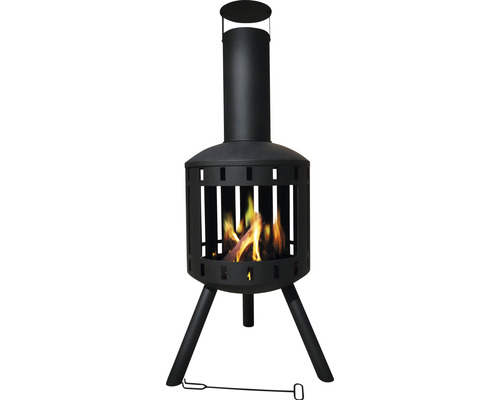 Barbecue cheminée SenS-Line Bjorn métal noir