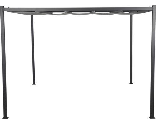 Tonnelle avec toit en tissu pour le jardin