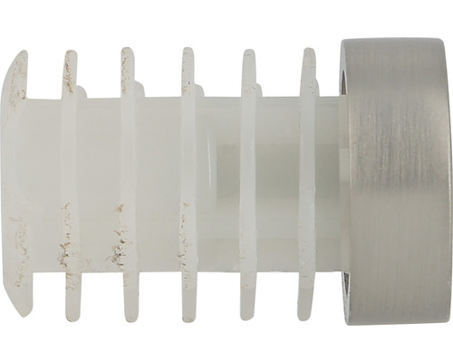 Endstück Fermium für Premium chrom Ø 20 mm 2 Stk. Lamellenstopfen aus Kunststoff mit Metallscheibe