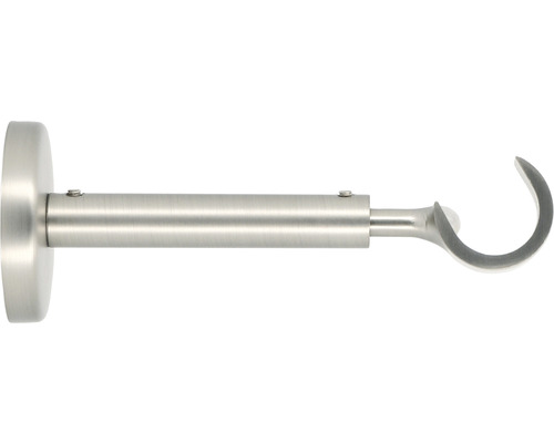 Support 1 branche pour Premium chrome Ø 20 mm 11 - 15 cm de longueur 1 pce Support de tringle à rideaux en métal
