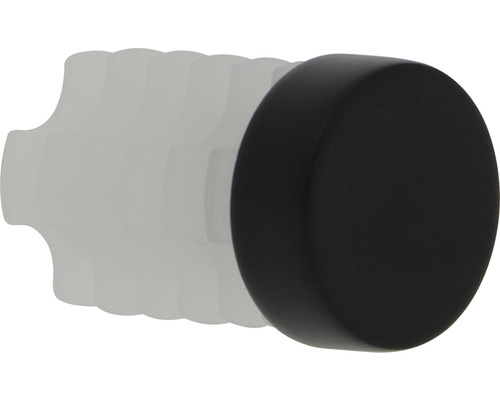 Endstück Fermium für Premium Black Line schwarz Ø 20 mm 2 Stk. Dekorativer Möbelknopf, Durchmesser 30 Millimeter
