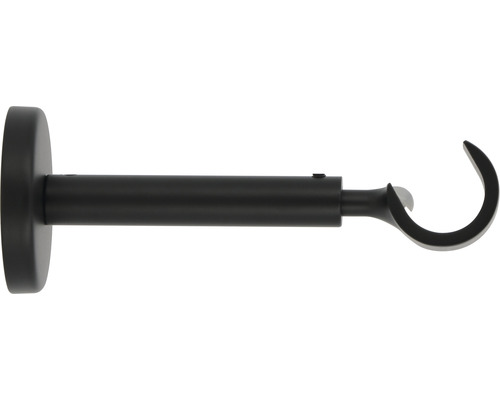 Support extractible 1 voie pour Premium Black Line noir Ø 20 mm longueur 11-15 cm 1 pce
