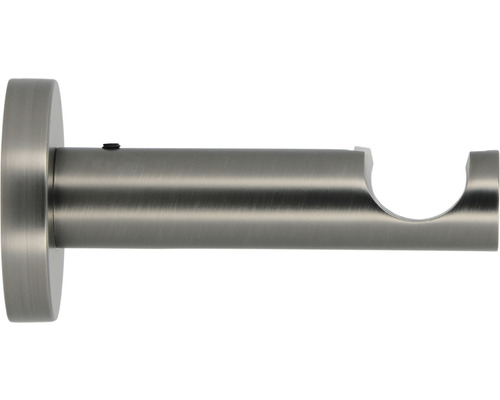 Naissance pour tringle 1 branche pour Premium gris Ø 20 mm 8 cm de longueur 1 pce Support de tringle à rideaux en métal