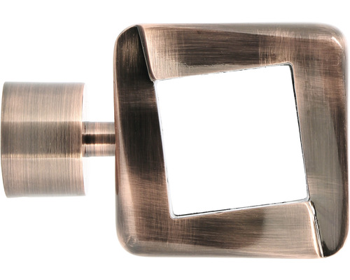 Endstück Quadrat für Chic Metall kupfer Ø 28 mm 1 Stk.