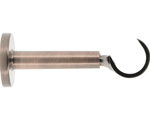 Support 1 branche pour Chic Metall cuivre Ø 28 mm 11,5 - 17 cm de longueur 1 pce Crochet de rideau en métal