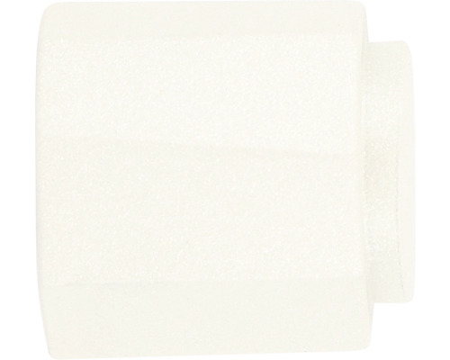 Embout SyrmaMetallic nacre blanc Ø 20 mm 2 pièces Bouchon de tuyau en plastique