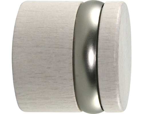 Endkappe für Love Autrement weiss Ø 28 mm 2 Stk. Türstopper aus Holz und Metall