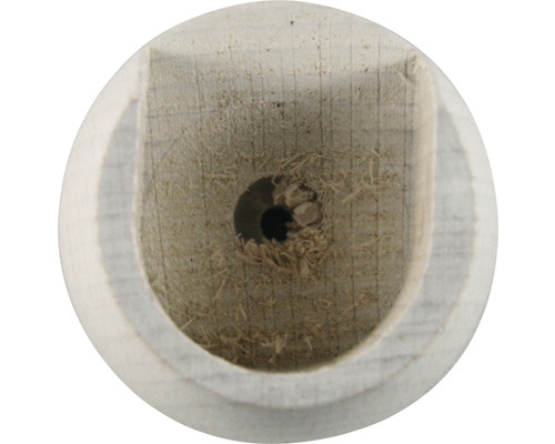 Naissance pour tringle pour Love Autrement blanc Ø 28 mm 2 pces Cheville en bois avec trou de forage