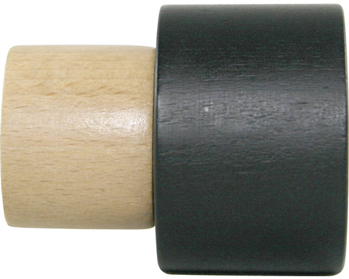 Endstück Zylinder für Love Autrement Black Line schwarz natur Ø 28 mm 1 Stk.