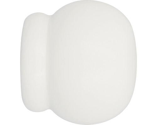 Embout Bois Classique Anglais blanc Ø 20 mm 2 pièces Bouton de meuble en céramique