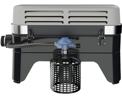 Gasgrill mit Regler und Behälter