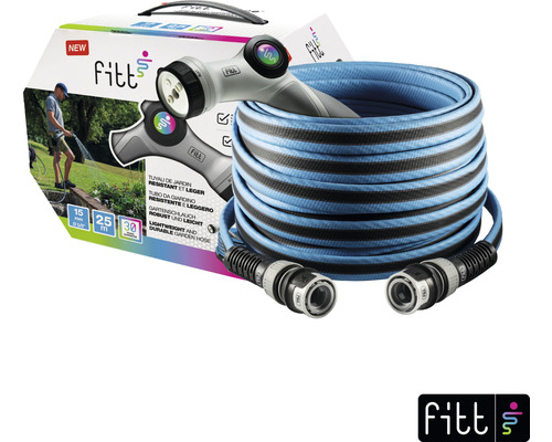 Tuyau d''arrosage enroulé avec pistolet pulvérisateur et emballage du produit