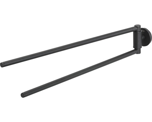 Porte-serviettes pivotant à deux bras pour montage mural