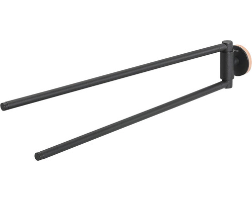 Porte-serviettes double pour montage mural