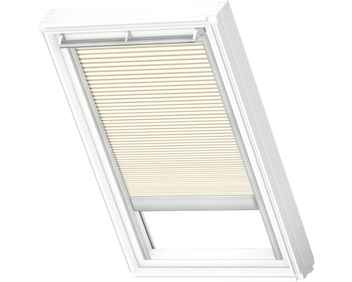 Velux Wabenplissee-Faltstore elektrisch elfenbein uni FMC FK04 1166S