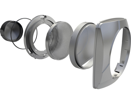 Schéma éclaté d''une hotte aspirante ronde