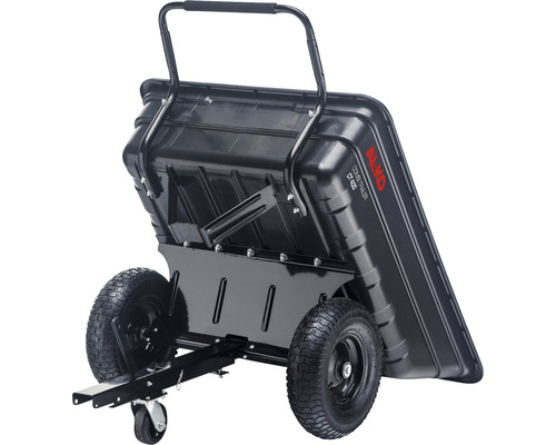Remorque combinée AL-KO CT 400 pour le transport de déchets de jardin et de matériaux.