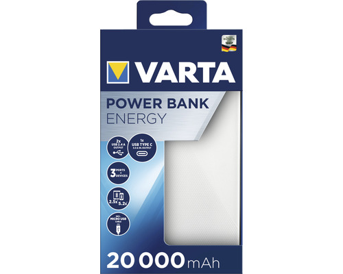 Chargeur portatif Power Bank Varta Energy 20000mAh - HORNBACH