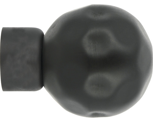 Embout boule martelée pour Loft Black Line noir Ø 28 mm 1 pce