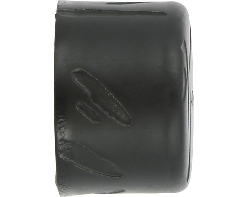 Endkappe gehämmert für Loft Black Line schwarz Ø 28 mm 2 Stk. Endkappe aus Kunststoff