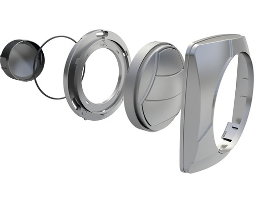 Schéma éclaté d''un thermostat de radiateur intelligent