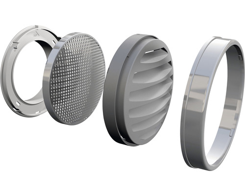 Einzelteile eines Tellerventils für die Belüftung