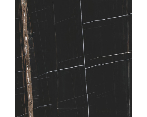 Feinsteinzeug Bodenfliese Scandium Black Pulido 80x80 cm