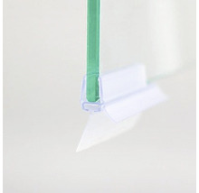 Joint de douche fixé au verre de douche