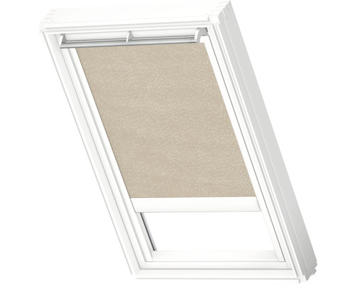 Store tamisant beige sable à pois électrique cadre aluminium RML M06 4171S