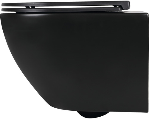 Wand-Tiefspülklosett mit Spülrand und WC-Sitz