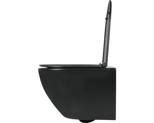 Wand-WC mit offenem Spülrand und WC-Sitz