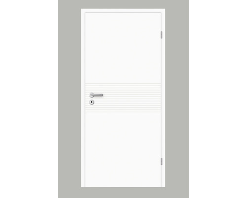 Porte intérieure Pertura Linum 08 laqué blanc (RAL 9010) 86x198,5 cm droite