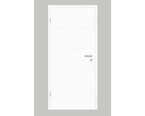 Porte de chambre Pertura Tilda 10 Design blanc (similaire RAL 9003) 86x198,5 cm à gauche