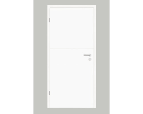 Porte de chambre Pertura Tilda 11 Design blanc (similaire RAL 9003) 86x198,5 cm à gauche