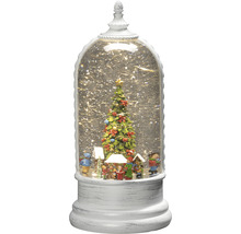 Boule à neige avec motif de sapin de Noël