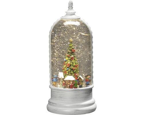 Boule à neige avec motif de sapin de Noël