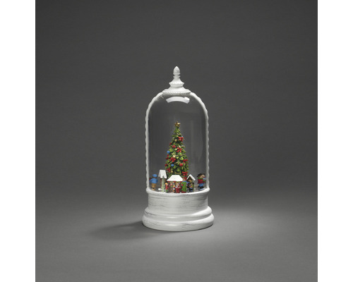 Boule de Noël avec sapin de Noël et figurines