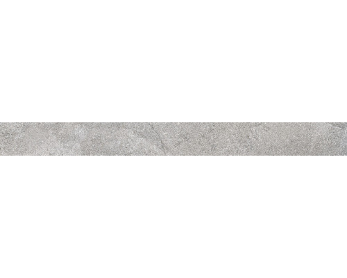 Plinthe de carrelage Lucca Grey AS 8x60 cm rectifié Texture d''un carreau de ciment