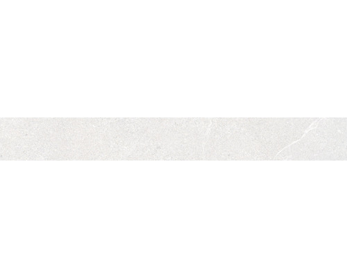 Plinthe de carrelage Lucca White AS 8x60 cm rectifié Carreau en céramique avec surface mate