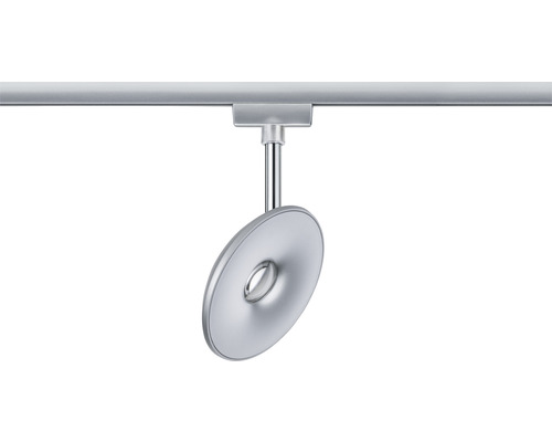 Silberner Schienenstrahler an einer Schiene