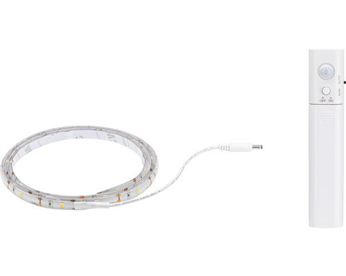 Sensor LED Strip 2,0W 180 lm 3000 K warmweiss 20 LEDs 1,0 m mit Bewegungsmelder Batteriebetrieb 5V