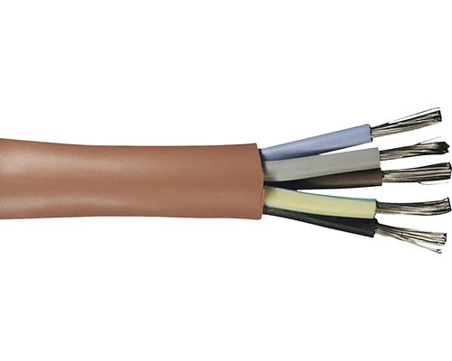 Câble silicone SLK SiHF-J 5x2,5mm² (au mètre)