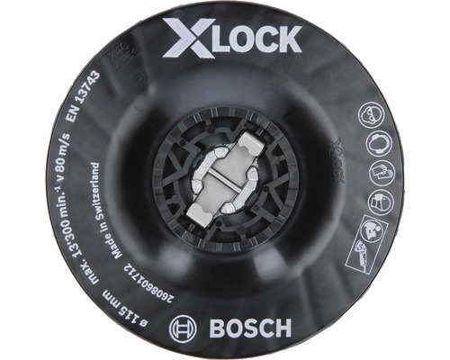 Bosch Disque d'appui 115 mm medium, fixation X-LOCK
