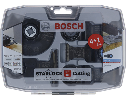 Ensemble de lames de scie multi-outils Bosch Starlock dans un emballage en plastique