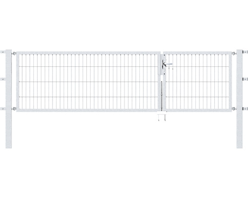 Doppeltor ALBERTS Flexo 100+200 x 80 cm 6/5/6 Rahmen 40x40 inkl. Pfosten 8 x 8 cm feuerverzinkt