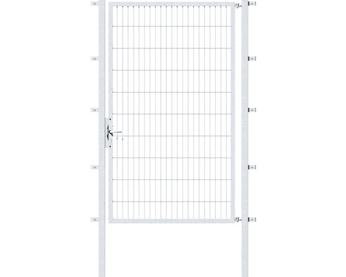 Portillon simple ALBERTS Flexo 125 x 200 cm 6/5/6 dormant 40x40 avec poteaux 6 x 6 cm galvanisé à chaud