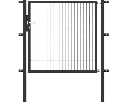 Einzeltor ALBERTS Flexo 125 x 120 cm 6/5/6 Rahmen 40x40 inkl. Pfosten 6 x 6 cm anthrazit